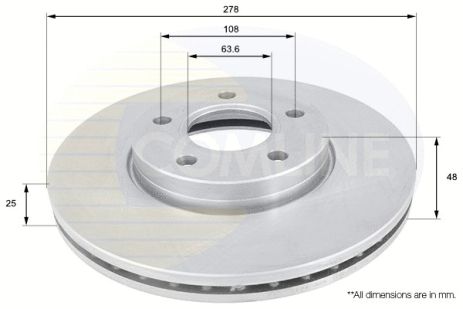Диск тормозной VOLVO V50, FORD FOCUS, COMLINE (ADC1912V) Диск тормозной VOLVO V50, FORD FOCUS, COMLINE (ADC1912V)