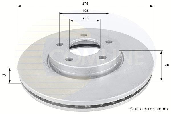 Диск тормозной VOLVO V50, FORD FOCUS, COMLINE (ADC1912V) Диск тормозной VOLVO V50, FORD FOCUS, COMLINE (ADC1912V)