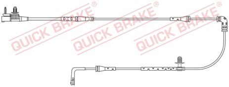 WS 0414 A QUICK BRAKE Датчик зносу гальмівних колодокк (задних) Land Rover/Range Rover 2.0/2.0D/2.2T