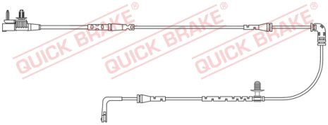 WS 0414 A QUICK BRAKE Датчик зносу гальмівних колодокк (задних) Land Rover/Range Rover 2.0/2.0D/2.2T