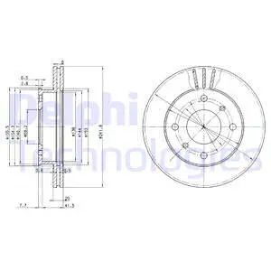Диск тормозной NISSAN PRIMERA, DELPHI (BG2632) Диск тормозной NISSAN PRIMERA, DELPHI (BG2632)