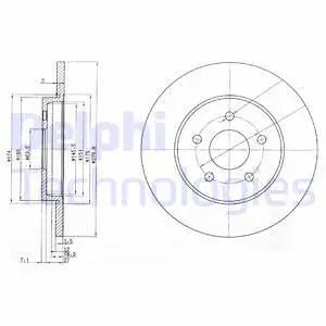 Диск тормозной JAGUAR X-TYPE, FORD MONDEO, DELPHI (BG3663C) Диск тормозной JAGUAR X-TYPE, FORD MONDEO, DELPHI (BG3663C)