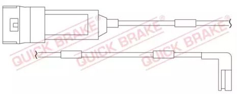 WS 0122 A QUICK BRAKE Датчик зносу гальмівних колодок WS 0122 A QUICK BRAKE Датчик зносу гальмівних колодок