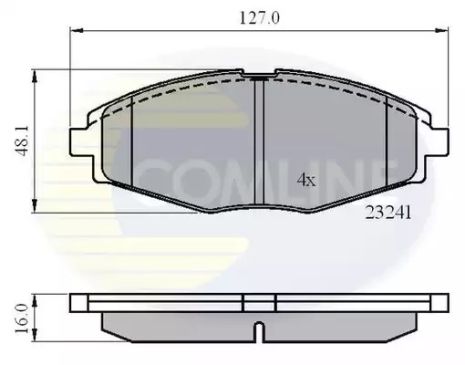 CBP0486 Comline - Гальмівні колодки до дисків CBP0486 Comline - Гальмівні колодки до дисків