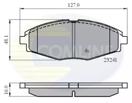 CBP0486 Comline - Гальмівні колодки до дисків CBP0486 Comline - Гальмівні колодки до дисків
