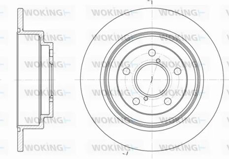 Диск тормозной SUBARU IMPREZA, WOKING (D639800)