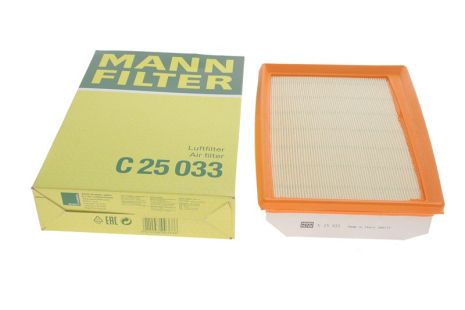 Воздушный фильтр, FIAT TIPO, MANN FILTER (C25033)