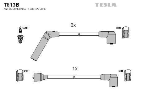 Комплект проводов зажигания, CHRYSLER SARATOGA, TESLA (T813B)