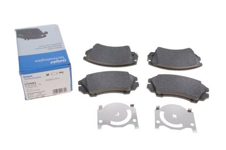 Комплект тормозных колодок, дисковый тормоз, ROEWE (SAIC), HONDA CIVIC, DELPHI (LP2081)