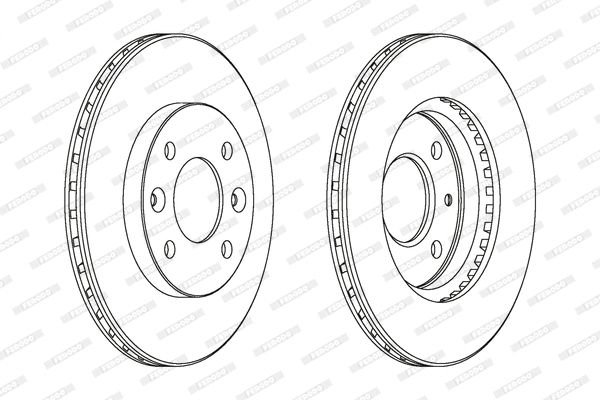 Диск гальмівний NISSAN KUBISTAR, RENAULT THALIA, FERODO (DDF158) Диск гальмівний NISSAN KUBISTAR, RENAULT THALIA, FERODO (DDF158)