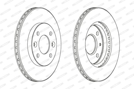 Диск гальмівний NISSAN KUBISTAR, RENAULT THALIA, FERODO (DDF158) Диск гальмівний NISSAN KUBISTAR, RENAULT THALIA, FERODO (DDF158)