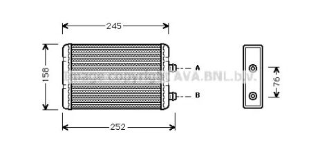 Теплообменник, отопление салона FTA6220 LANCIA FIAT
