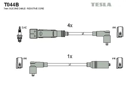 Комплект проводов зажигания, VW TRANSPORTER, TESLA (T044B)
