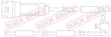 WS 0121 A QUICK BRAKE Датчик зносу гальмівних колодок