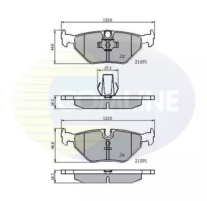 CBP01011 Comline - Гальмівні колодки до дисків CBP01011 Comline - Гальмівні колодки до дисків