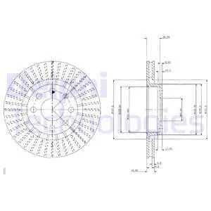 Диск тормозной VAUXHALL ASTRA, OPEL CORSA, DELPHI (BG2636) Диск тормозной VAUXHALL ASTRA, OPEL CORSA, DELPHI (BG2636)