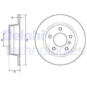 Диск гальмівний BMW 3, DELPHI (BG2624) Диск гальмівний BMW 3, DELPHI (BG2624)