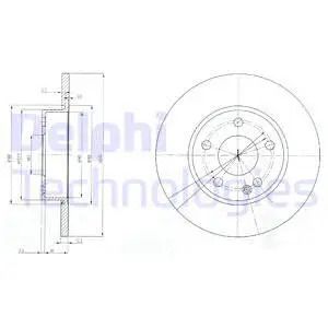 Диск тормозной MERCEDES-BENZ A-CLASS, DELPHI (BG3840) Диск тормозной MERCEDES-BENZ A-CLASS, DELPHI (BG3840)