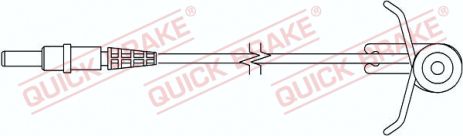 Сигнализатор, износ тормозных колодок, FIAT SCUDO, CITROËN EVASION, QUICK BRAKE (WS0186A)