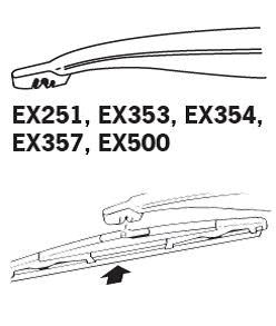 TRICO ExactFit Rear Щітка склоочисника ,задня OEM (350мм)