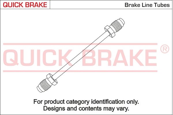CU-0390A-A QUICK BRAKE Трубка гальмівна 0.39m CU-0390A-A QUICK BRAKE Трубка гальмівна 0.39m