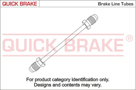 CU-0390A-A QUICK BRAKE Трубка гальмівна 0.39m CU-0390A-A QUICK BRAKE Трубка гальмівна 0.39m