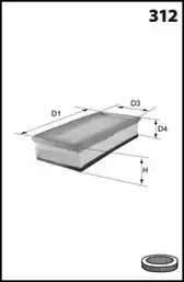 DP1110.10.0145 Drive+ - Фільтр повітря DP1110.10.0145 Drive+ - Фільтр повітря