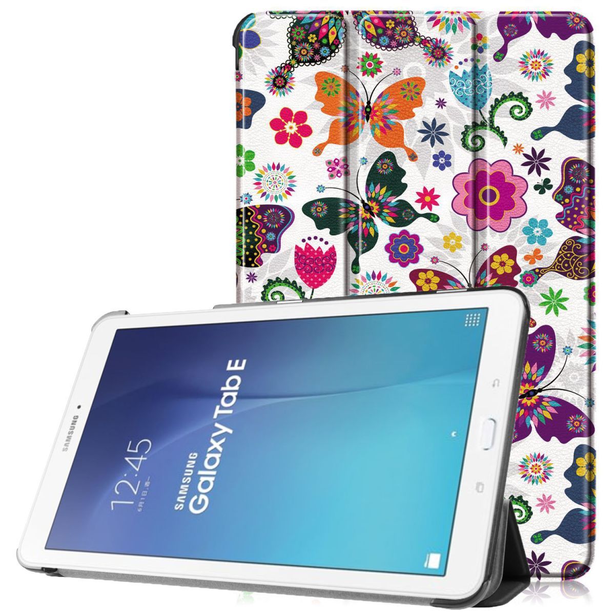 Чохол для Samsung Galaxy Tab E 9.6 T560 з малюнком HardPrinted Метелики Чохол для Samsung Galaxy Tab E 9.6 T560 з малюнком HardPrinted Метелики