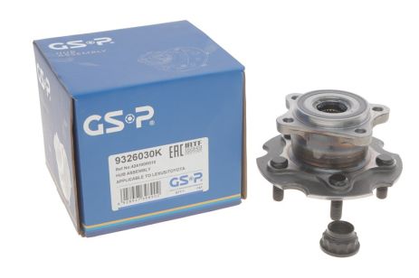 Комплект подшипника ступицы колеса, LEXUS NX, TOYOTA RAV, GSP (9326030K)