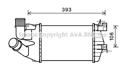 Интеркулер OL4584 OPEL