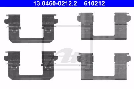 Комплект тормозных колодок, NISSAN D1080JE00A, NISSAN X-TRAIL, ATE (13046002122)