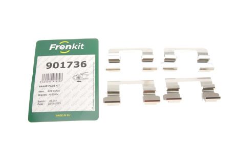 Комплектующие, колодки дискового тормоза, NISSAN QASHQAI, FRENKIT (901736)