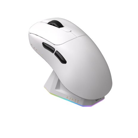 Миша бездротова ігрова Ajazz AJ179PRO -3 Mod-White-3395-8K Charging Dock