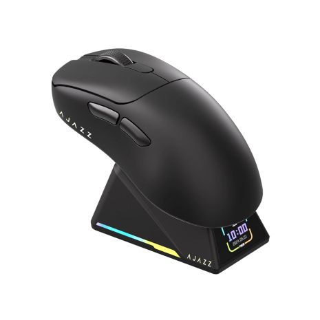 Мышь беспроводная игровая Ajazz AJ179PRO -3 Mod-Black-3395-8K Charging Dock