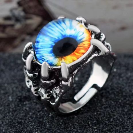 Кільце лихе око диявола Evil Eye у вигляді ока з кігтями перстень