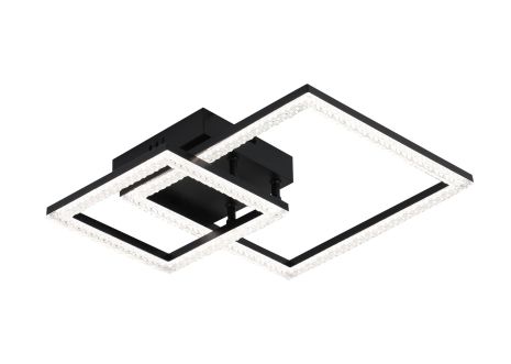 Потолочная люстра VALESO 3452/1+1 черная, LED 56W