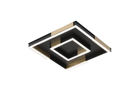 Потолочная люстра VALESO 3437/300 черная+ золотом, LED 68W Потолочная люстра VALESO 3437/300 черная+ золотом, LED 68W