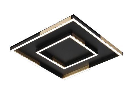 Потолочная люстра VALESO 3437/450 черная с золотом, LED 96W