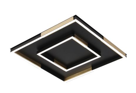 Потолочная люстра VALESO 3437/450 черная с золотом, LED 96W Потолочная люстра VALESO 3437/450 черная с золотом, LED 96W