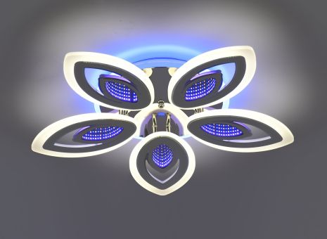Потолочная люстра VALESO 55525/5 белая + хром, LED