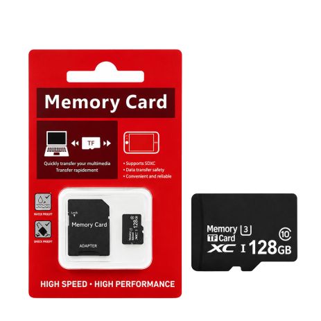 Карта памяти microSD 128GB Class 10 с SD адаптером для смартфона, MP3-плеера, видеорегистратора и детских часов Карта памяти microSD 128GB Class 10 с SD адаптером для смартфона, MP3-плеера, видеорегистратора и детских часов