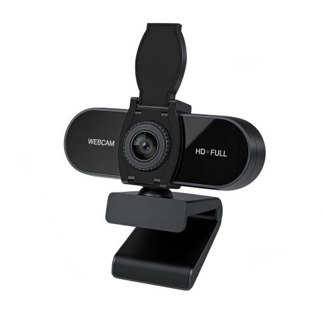 Вебкамера M5C Full HD 1080P с микрофоном, Plug&Play, CMOS, 30 FPS, для ПК и ноутбука Черная