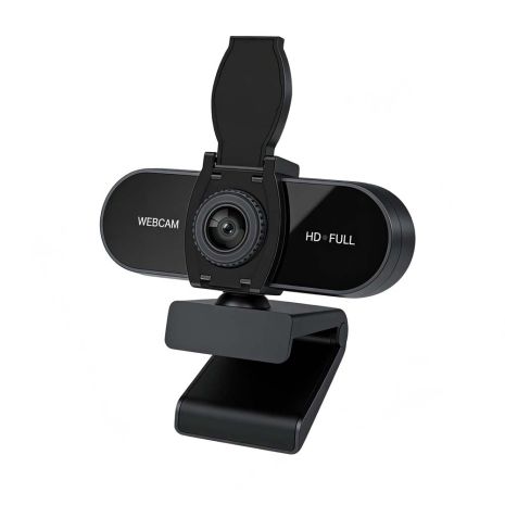 Вебкамера M5C Full HD 1080P з мікрофоном, Plug&Play, CMOS, 30 FPS, для ПК та ноутбука Чорна Вебкамера M5C Full HD 1080P з мікрофоном, Plug&Play, CMOS, 30 FPS, для ПК та ноутбука Чорна