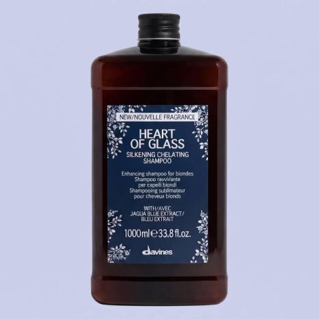 Шампунь Davines Heart Of Glass Silkening Shampoo для светлых и блонд волос, 1000 мл