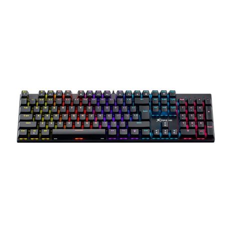 Клавіатура XTRIKE ME механічна wired keyboard GK-803 |104 Keys, RGB, EN Layout| black