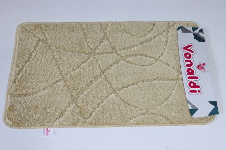 Бежевий килимок для ванної кімнати Vonaldi Classic 50х80 см (00185/alone)