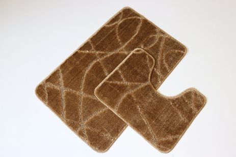 Набор ковриков в ванную и туалет Vonaldi 80*50 см и 40*50 см. cappuccino 00184/s