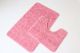 Набор ковриков в ванную и туалет Vonaldi 80*50 см и 40*50 см pink 01340/s