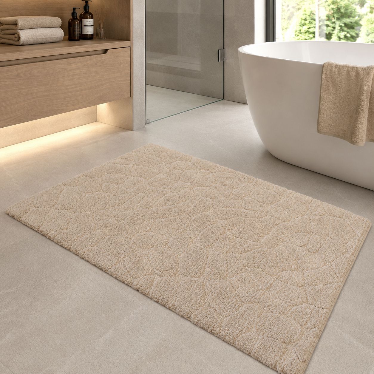 Коврик в ванную 80*120 см Vonaldi Elite 2780/darkbeige70003 Коврик в ванную 80*120 см Vonaldi Elite 2780/darkbeige70003