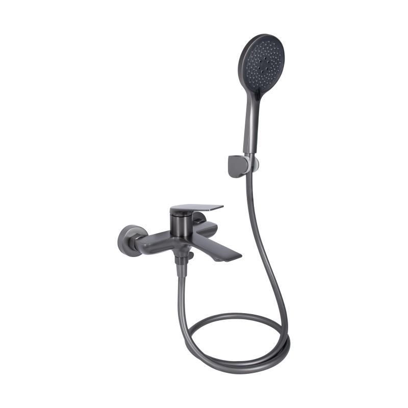 Смеситель для ванны Qtap Vlasta New (c душевым гарнитуром) QTVLA259GMB45643 Gunmetal Black PVD Смеситель для ванны Qtap Vlasta New (c душевым гарнитуром) QTVLA259GMB45643 Gunmetal Black PVD